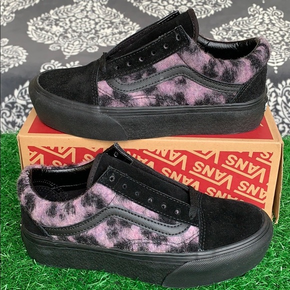 VANS OLD SKOOL PLATFORM MIX LEOPARD PINK/BLACK WMN - Picture 5 of 16